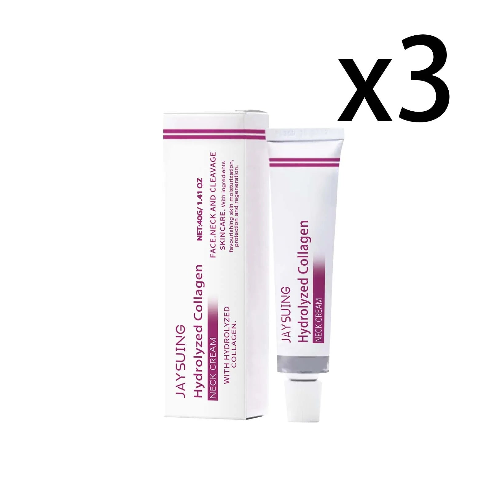 Hydrolyzed Collagen Neck Cream Firming Delaying Aging Increase Skin Elasticity Reduce Fine Lines Moisturizing Neck Care Lotion Oasis Select 3x40g 40g