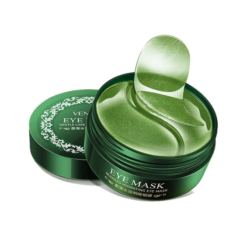 BIOAOUA 60pc Seaweed Gold Collagen Eye Mask – Dark Circles & Anti-Aging Eye Gel Mask Oasis Select Seaweed