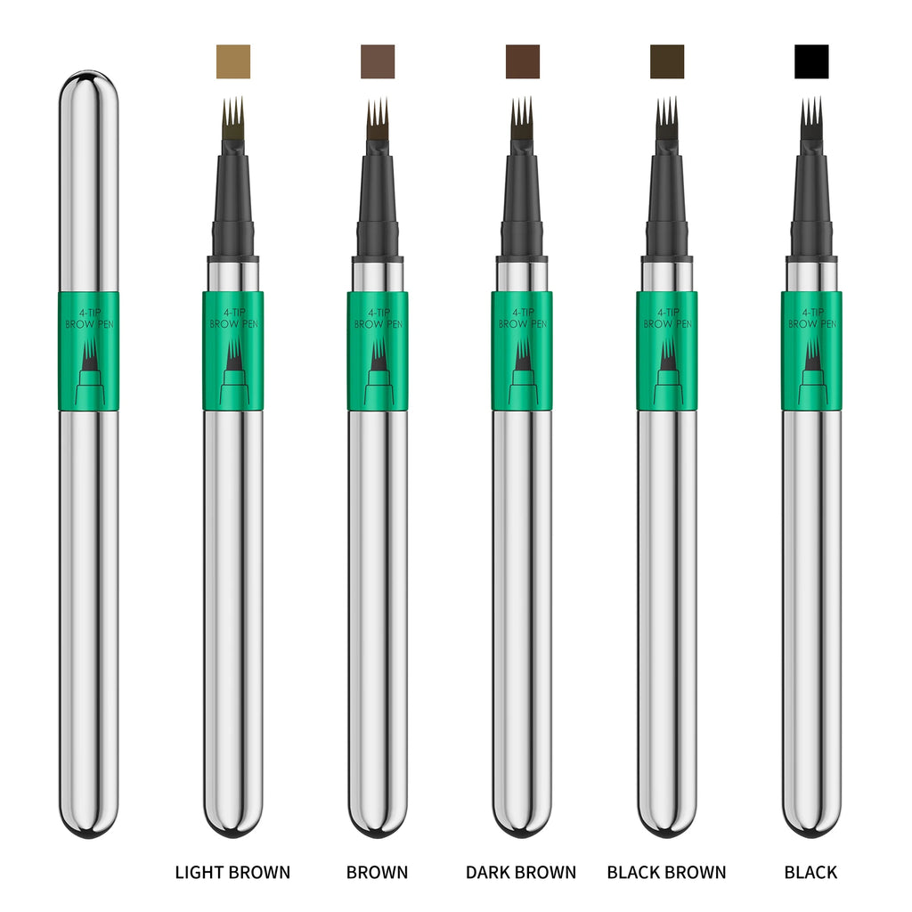 Hellokiss Waterproof Microblading Eyebrow Pen | 4-Tip, 5 Colors