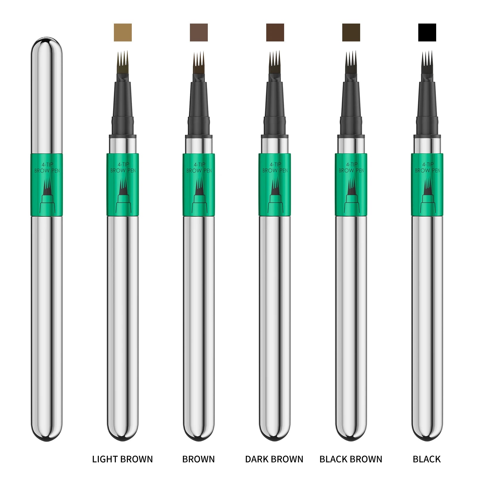 Hellokiss Waterproof Microblading Eyebrow Pen | 4-Tip, 5 Colors