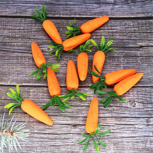 12-Pack Artificial Foam Carrots – Easter & Party Décor Easter Foam Decoration Oasis Select