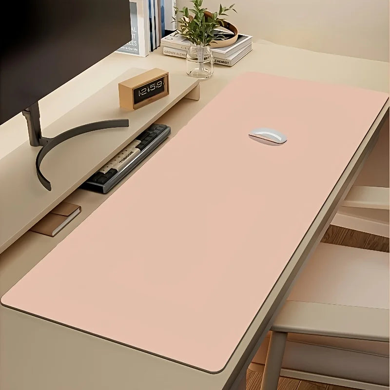 1pc Large Faux Leather Mouse Pad, Non-Slip Waterproof Desk Pad for Office, Easy To Clean Computer Mat Mouse Pads, Gaming Desk Oasis Select