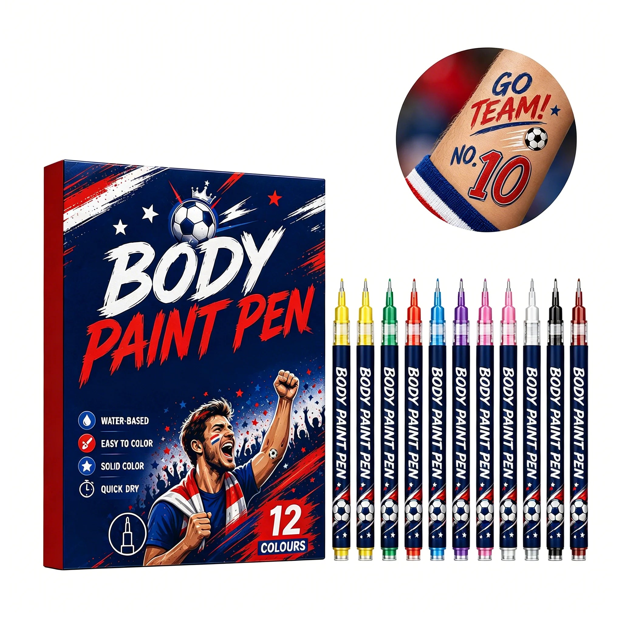 DIY Nail Art Pens – Multi-Color Tips for Outlining & Detail Nail Art Pens Oasis Select BodyPaint