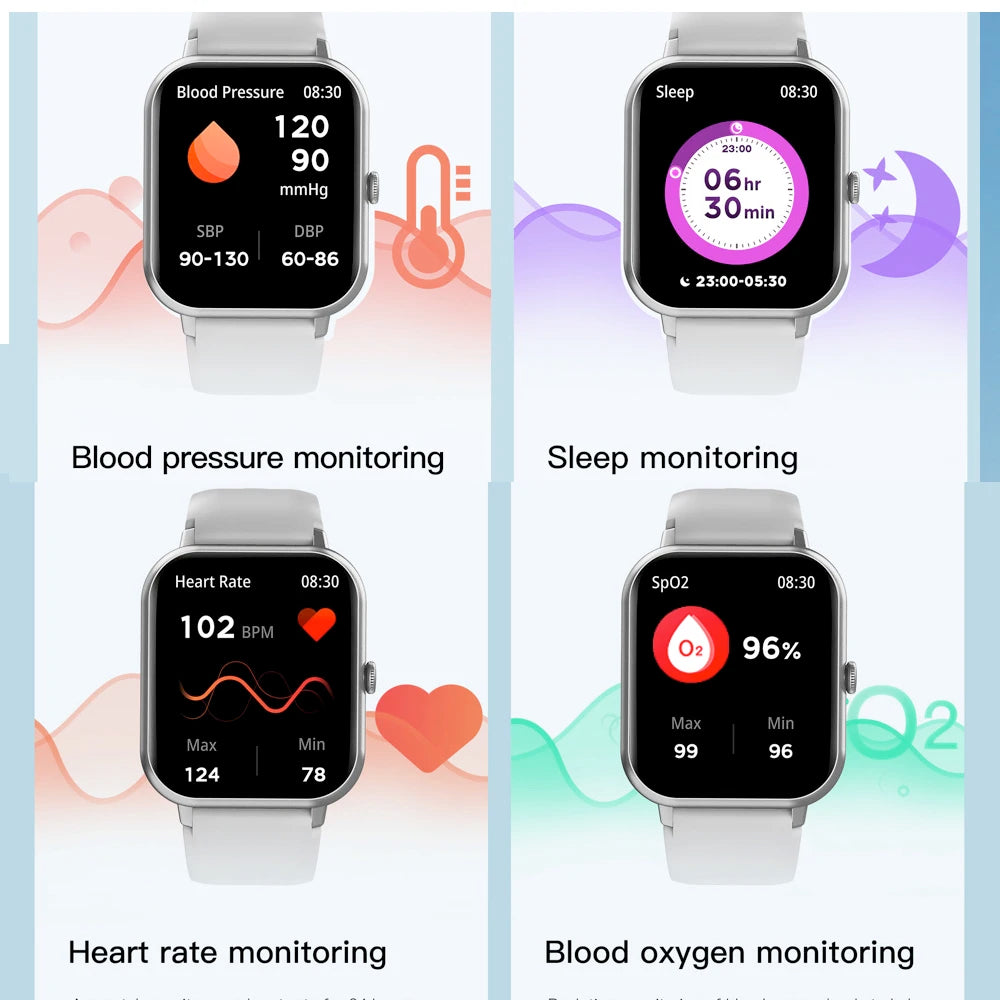 Blue Tooth Call Women Smart Watch 24H Health Monitor 100+ Sport Modes Waterproof Music Men Lady Smartwatch Information Push Oasis Select