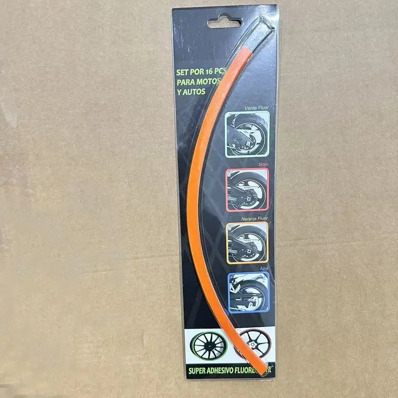 Motorcycle wheel hub sticker, off-road rider car, steel rim color strip sticker, wear-resistant and waterproof universal version Oasis Select K