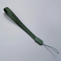 Mobile Phone Lanyard Short Wrist Strap Simple Leather Fashion Tag Chain Bag Accessories Pendant Phone Universal Anti Lose Strap Oasis Select dark green