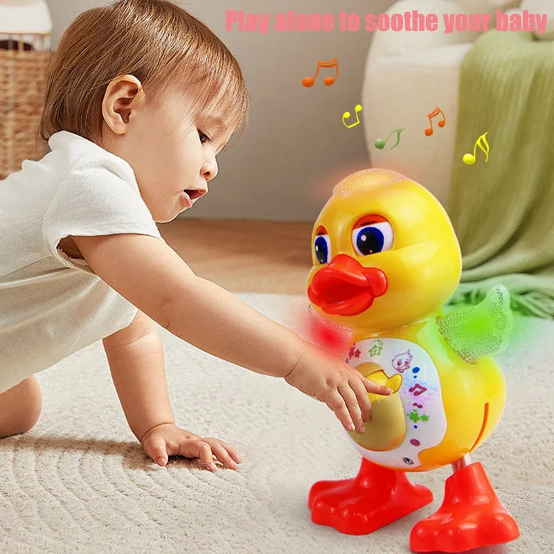 Electric Dancing Duck Toy – Musical, Lights & Interactive Kids Gift