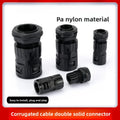 Nylon Plastic Corrugated Tube Connectors Pipe Joint AD13 15.8 18.5 21.2 25 28.5 34.5 End Fittings Plastic Conduit Gland Oasis Select AD18.5-G1 26-12.5