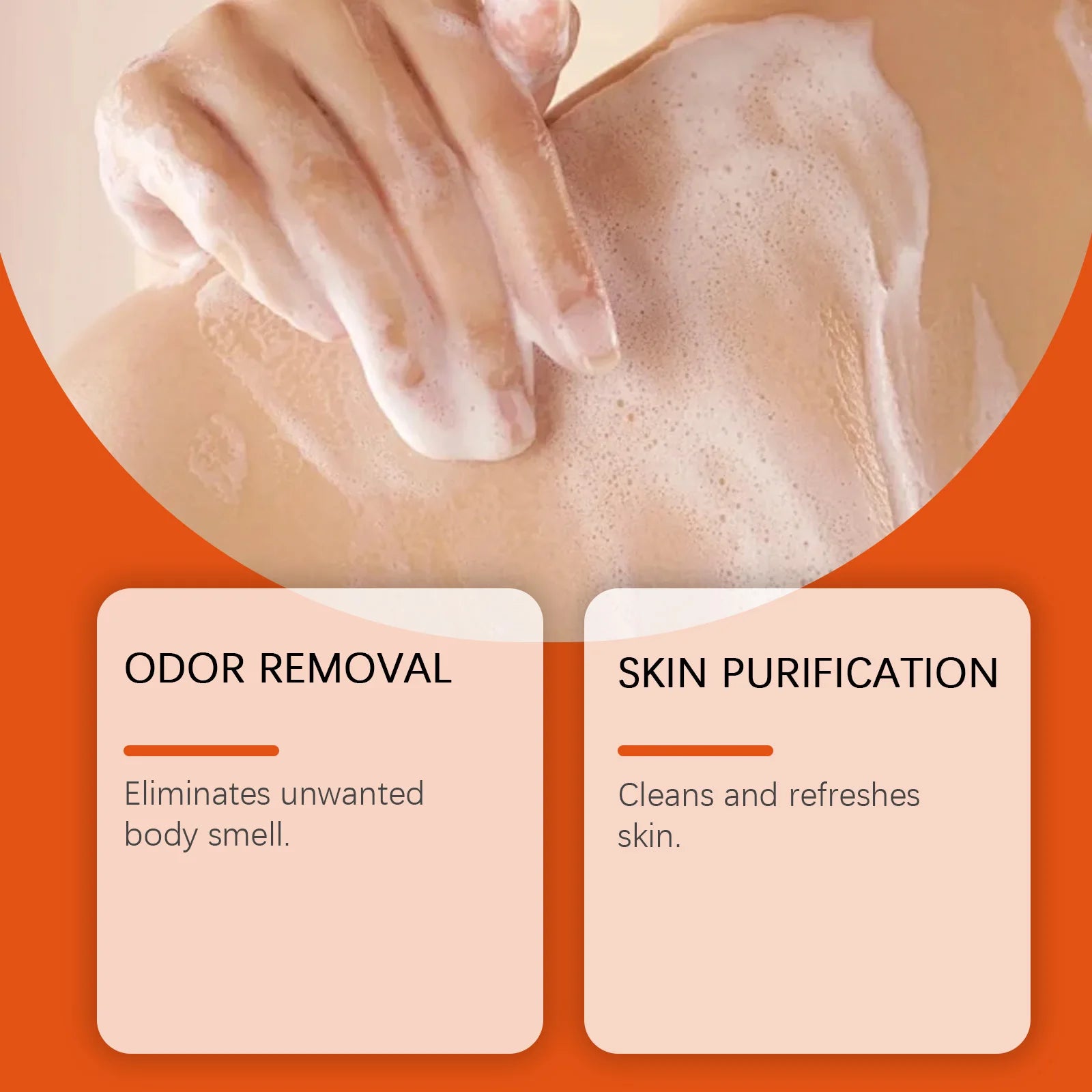 Exfoliating Persimmon Scented Shower Gel Cleanses the Body Removes Odors Dirt and Oil Leaves Skin Feeling Fresh and Smooth Oasis Select