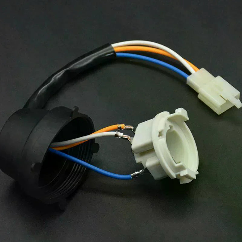 New BA20D Motorbike Headlight Socket Lamp Bulb Connector Base Adapter Fit For REX RS 400 450 500 Oasis Select