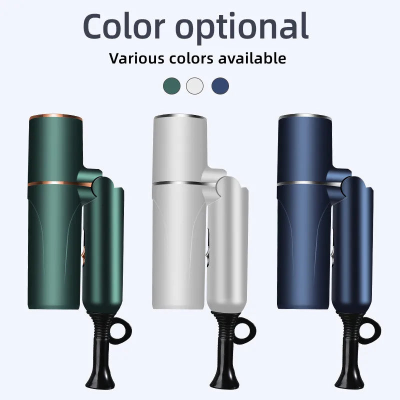 URGGU Folding T-Shape Hair Dryer 900W – 3-Speed Hot & Cold