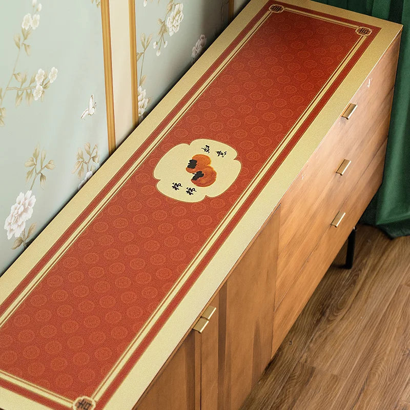 American Retro Light Luxury TV Cabinet Side Cabinet Waterproof Pad Oil Anti-ironing No-wash Leather Table Mat Oasis Select