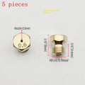 5PCS Burner Gas Hob LPG- Conversion Kits Jets 50 65 70 87 95 Brass Nozzle For Gas Stove Brass Nozzle Propane Injector Oasis Select A3