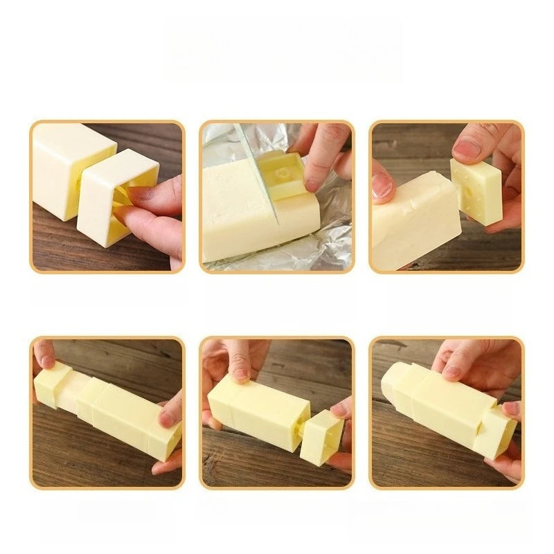 PP Butter Storage Container Rotating Bottom Anti Adhesion Spreading Tool Handy Daily Kitchen Accessory for Quick Breakfast Oasis Select