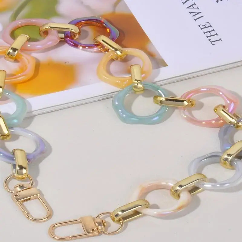 Acrylic Replaceable Detachable Bag Chain Strap Purse Handbag Bag Straps Resin Crossbody Shoulder Bag Diy Accessories Oasis Select