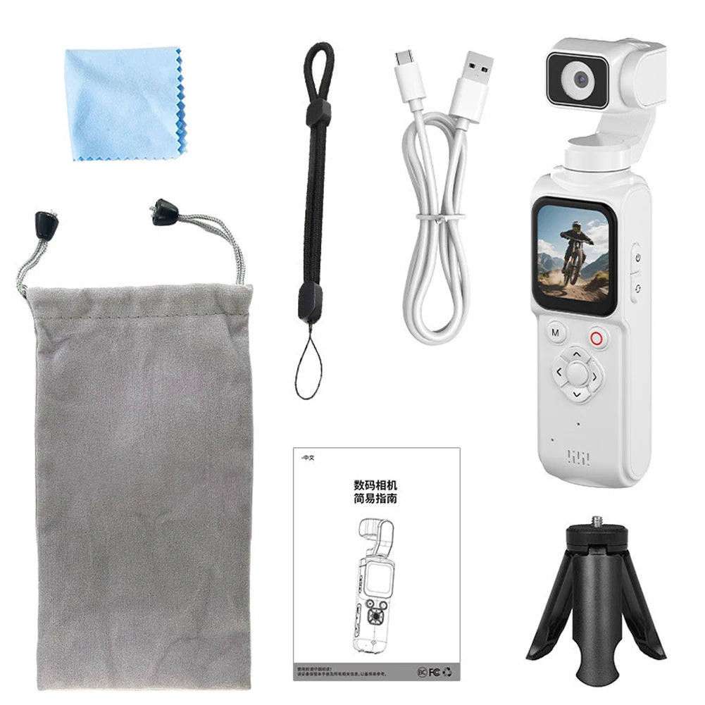 4K WiFi Action Camera – 330° Rotation, Face Tracking & Touch Screen