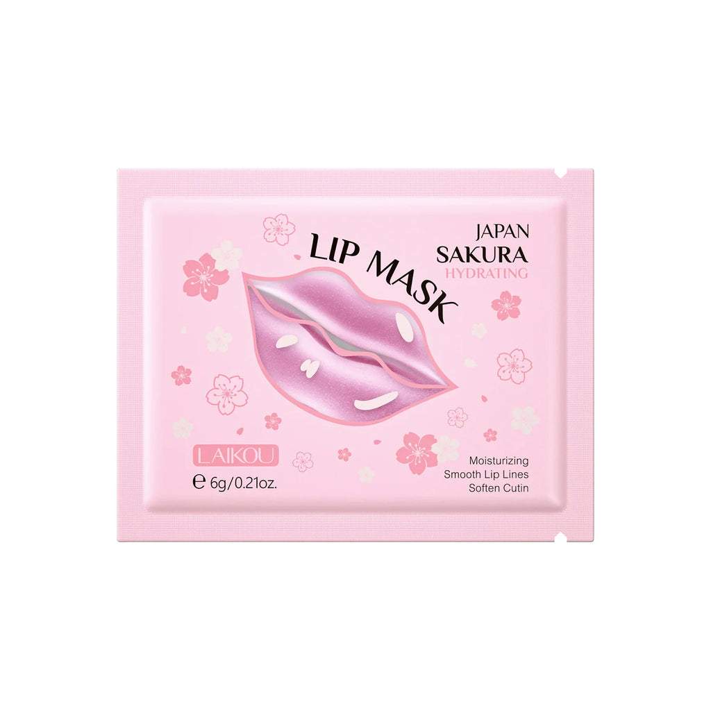 Laikou Cherry Blossom Lip Mask Moisturizing Anti Wrinkle Nourishing Beauty Lips Moisturizer Lip Patches Gel Pads Skin Care Oasis Select