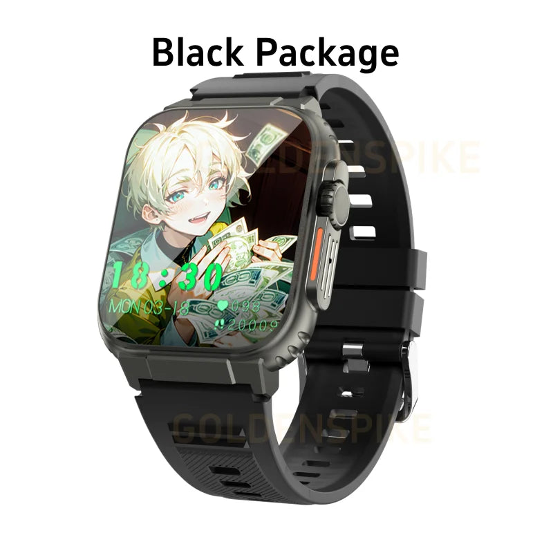 GOLDENSPIKE S10 Ultra MAX Smart Watch Android 2.26inch Amoled Smartwatch With Rotary Camera GPS WIFI Video Call NFC App Download Oasis Select Black 8GB 128GB