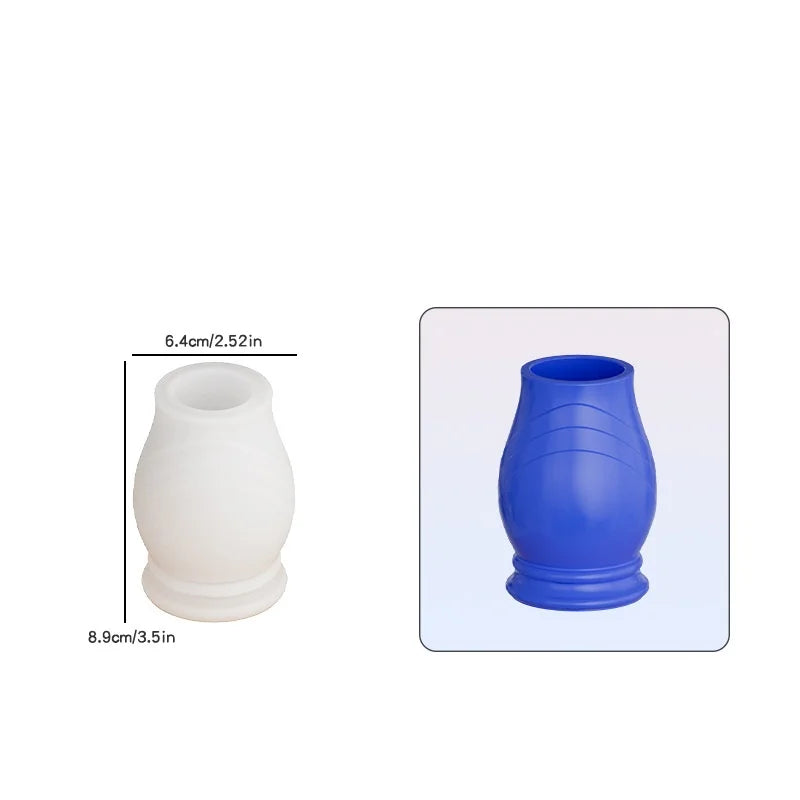 3D Modern Vase Silicone Mold DIY Flower Vase Molds Table Centerpiece Epoxy Plaster Concrete Flower Pot Mould Home Decoration Oasis Select Style 4