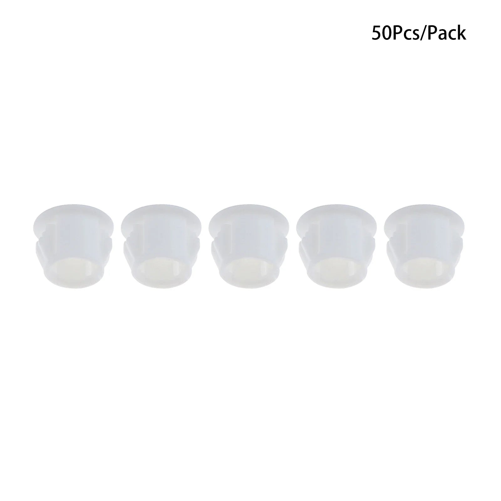 50Pcs Plastic Blanking End Caps Hole Plugs 5mm–32mm Black/White