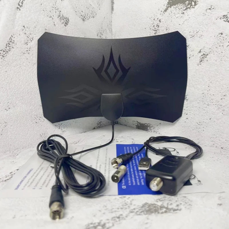 ATSC 4K 1080P HD Digital TV Antenna DVB-T2 Flame Design HDTV Antenna for Europe And America Oasis Select huoyanbudaideng