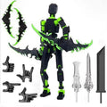 Titan 13 With Wings Figure Toys Lucky T13 Joint Movable Action Figuras 3D Printed Multi-Articular Robot Toys For Kids Gifts 13cm Oasis Select A One Size