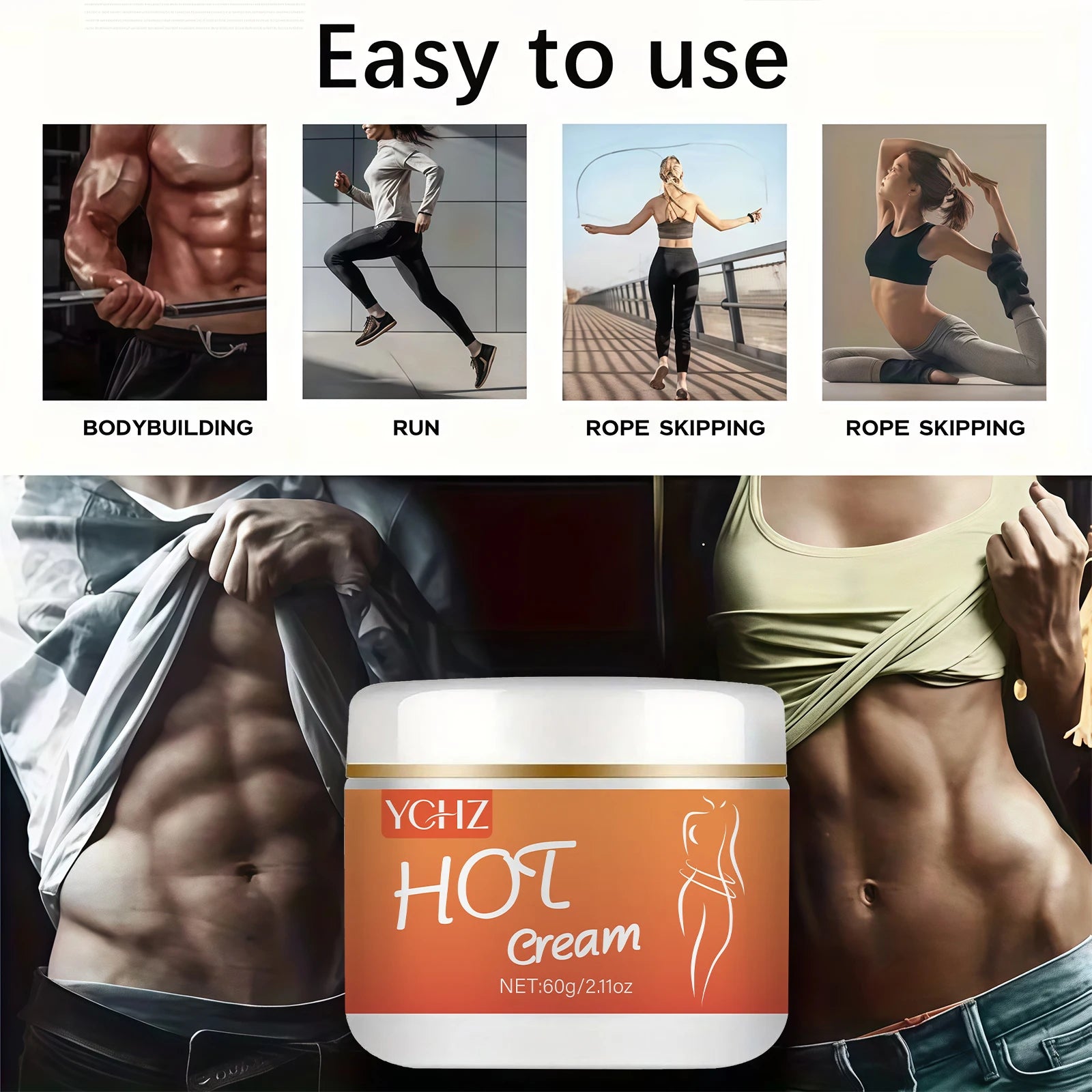 YCHZ Firming Body Cream 60g – Non-Greasy, All Skin Types