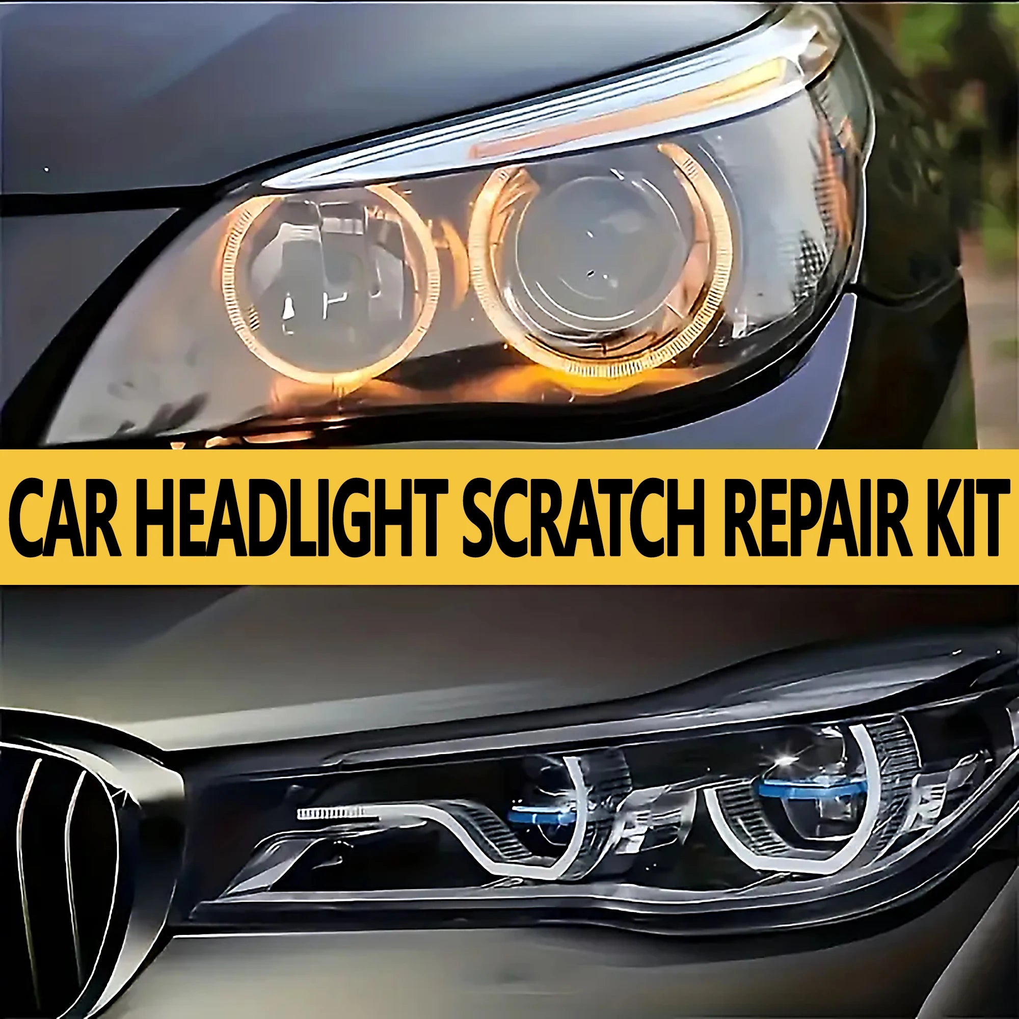 Car Headlight Restoration Kit – Polishing & Cleaning Paste