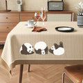 Wabi Sabi Style Tablecloth Waterproof Oil Resistant Non Washable and Heat-resistant Dining Table and Tablecloth Light Luxury Oasis Select 110x160 D