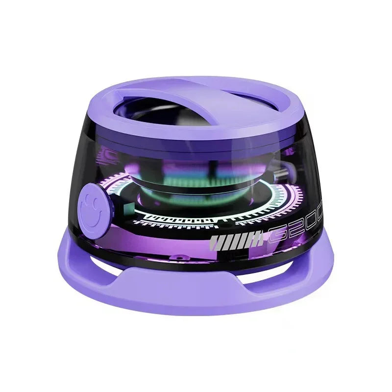 Portable Bluetooth Speaker Magnetic Mini Sound Box G200 with RGB Light Bluetooth Wireless Outdoor Speaker for Travel Must Have Oasis Select PURPLE