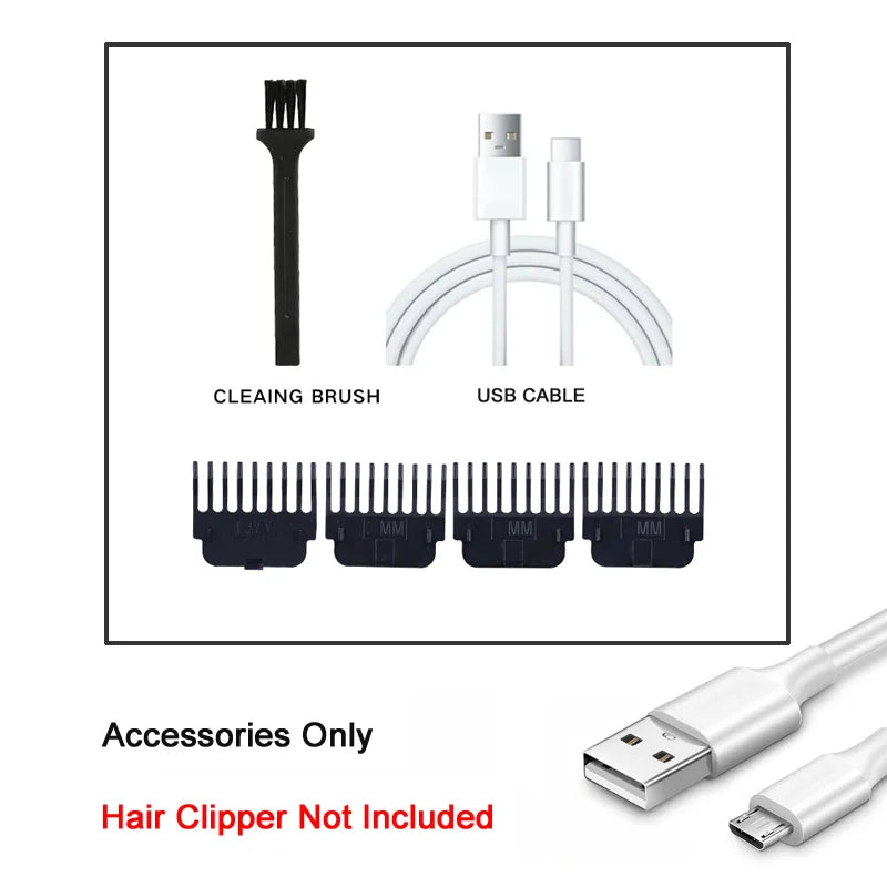 Vintage Cordless Hair Clippers For Men Electric Beard Trimmer Shaver Zero Gapped Hair Clippers Cutting Grooming Kit/Accessories Oasis Select X-OnlyAccess