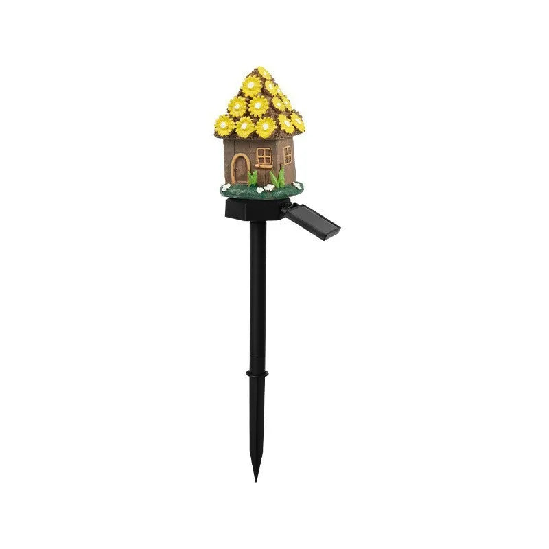 Solar Outdoor Resin Owl Lamps, Resin Animal-shaped Decorative Lamps, Garden Lamps, and Villa Lamps Oasis Select Yellow house