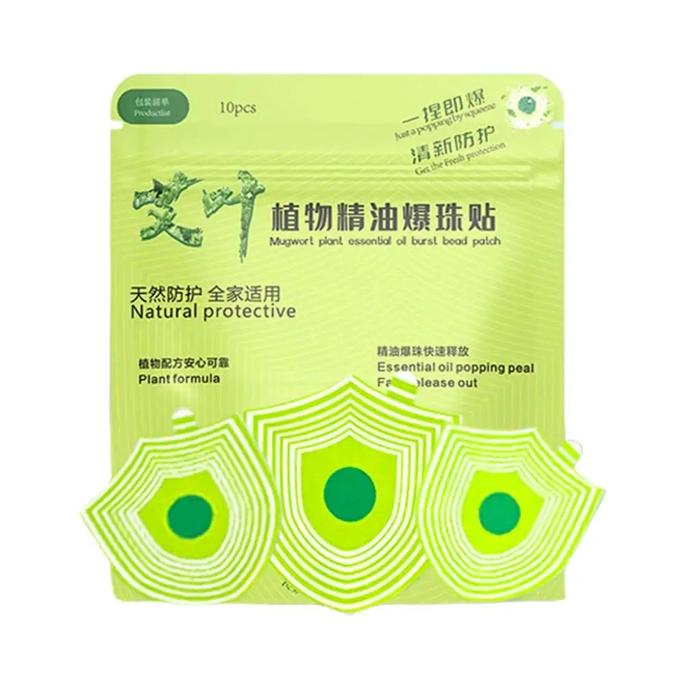 10-Pack DEET-Free Mosquito Repellent Patches | Natural Essential Oil Mosquito Repellent Patches Oasis Select 10pcs