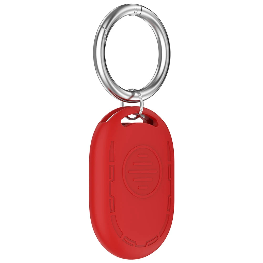 For Xiaomi Tag Protective Silicone Case for BLE UWB Models 4g 43.6 33.8 10.4mm Includes Keyring Flexible Fit No Obstruction Oasis Select Red