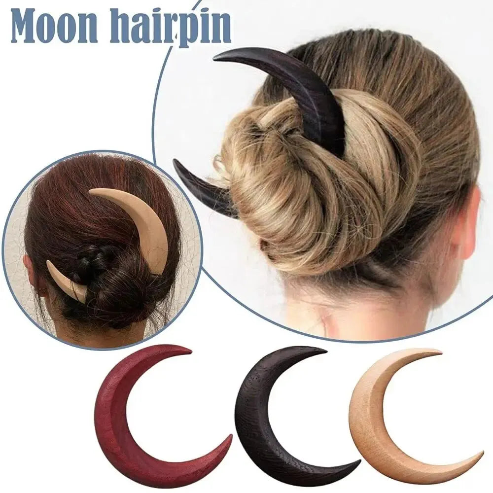 Hair Cards Hair Forks Hair Cards Simple Versatile Headwear Styling Tools Crescent Fashion Trend Simple Moon Hair Cards Oasis Select