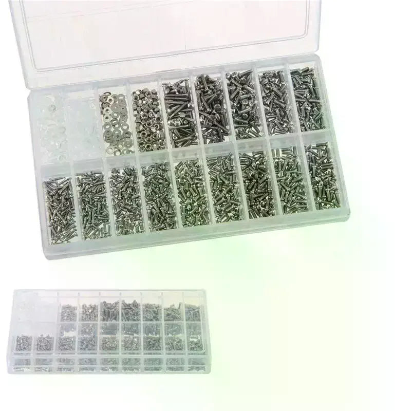 18-in-1 Glasses Repair Screw Kit | Precision Nose Pads, Spacer Caps & Frameless Screws For Eyeglass Adjustments & Maint Oasis Select