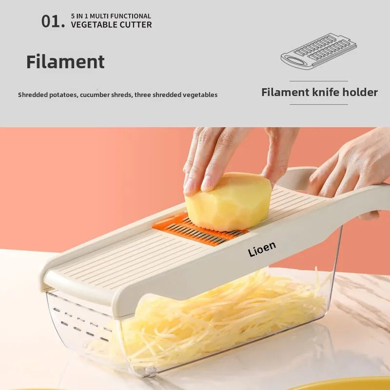 Multifunctional Slicer Shredded Potatoes and Carrots Grater Multi-functional Slicer for Household Kitchen vegetable cutter Oasis Select