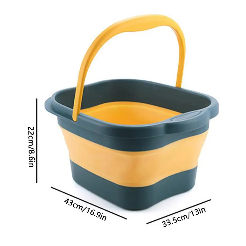 Folding Foot Bathtub Foot Soak Bath Tub With Massaging Rollers Stress Relief Foot Spa For Family Pedicure Soaking Tired Feet Oasis Select