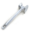 Meat Tenderizer Hammer, Stainless Steel Steak Metal Mallet Kitchen Tool Heavy Duty Durable Double-Sided Meat Tenderizer Oasis Select silvery