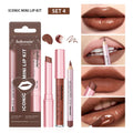 5-Color Matte Lip Kit – Liner, Lipstick & Gloss Travel Set