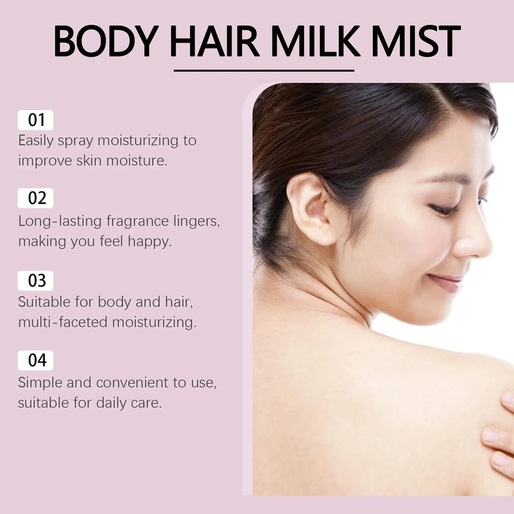 Original Body Moisturizing Spray Prevent Dry Skin Hair Lasting Fragrance Improve Dry Rough Nourishing Face Body Skin Care 100ml Oasis Select