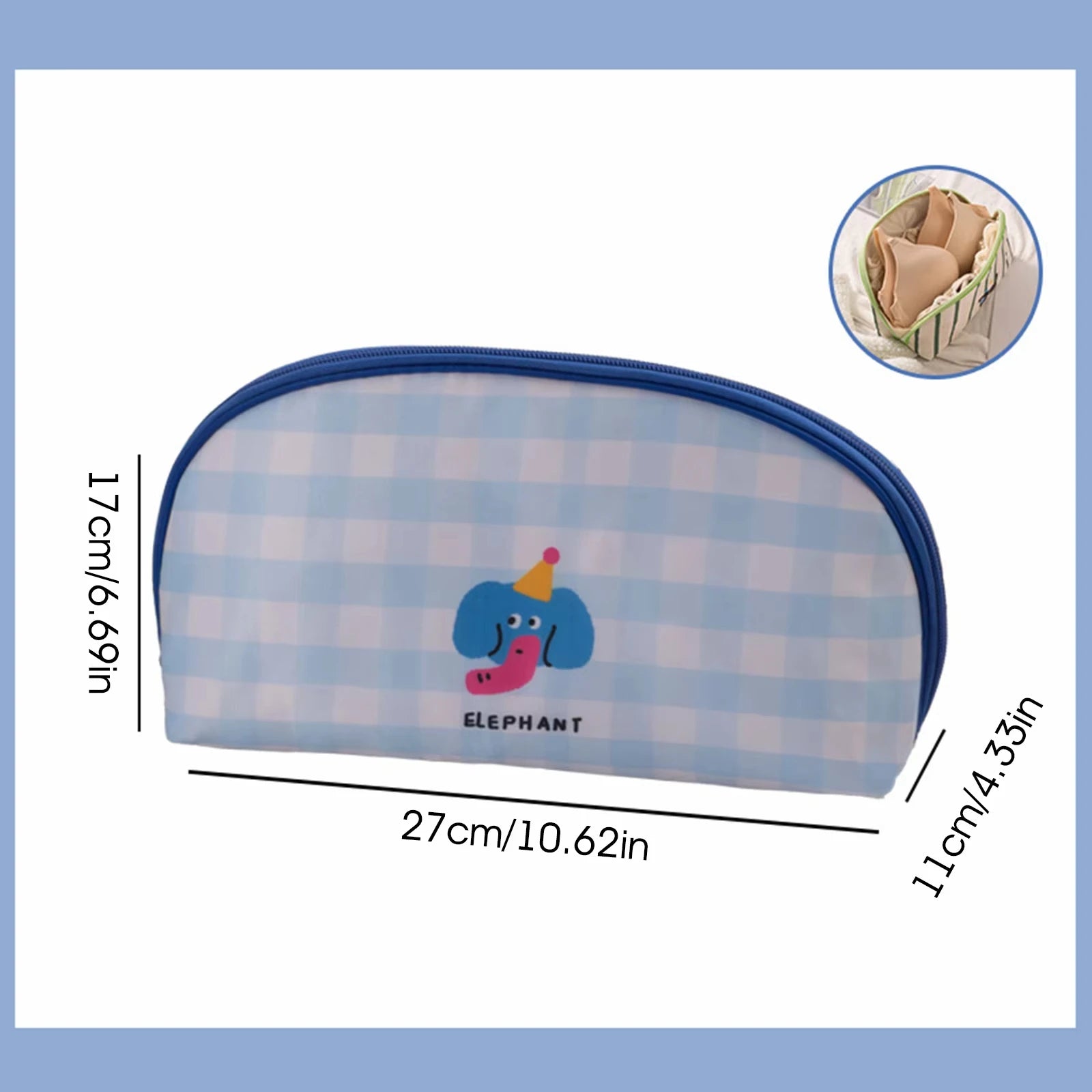 Oxford Cloth Travel Organizer Bag – Underwear, Socks & Bras