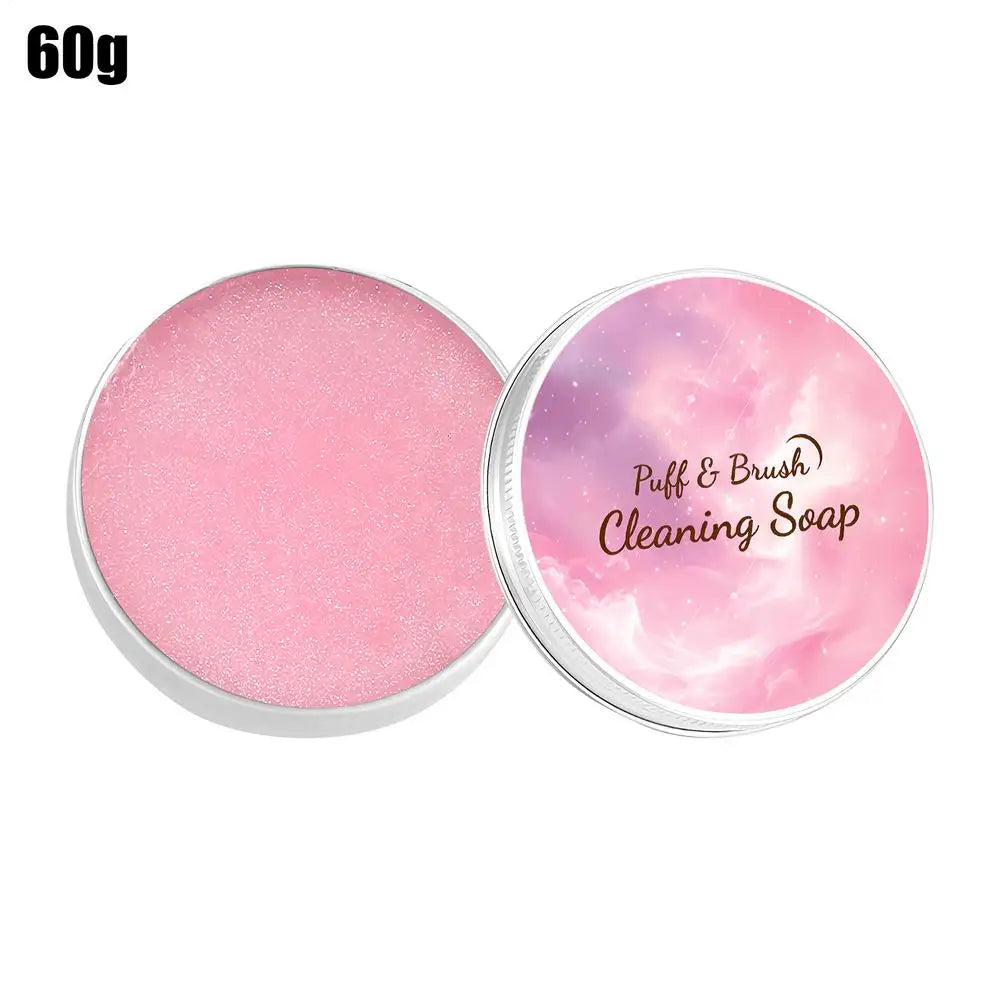 Makeup Brush Cleaner Soap With Silicone Mat Deeply Cleans Soap Makeup Sponges Cosmetic Cleaner Makeup Brush Cleaner tools Oasis Select B