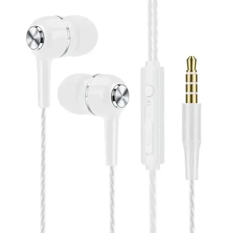 VIKEFON New 3.5mm Wired In-earSuper Bass Crack Colorful Headset Earbud with Microphone Hands Free Sport Earphone For Android Oasis Select