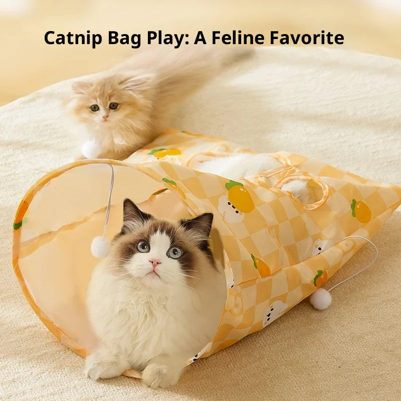 New Foldable Ring Paper Cat Tunnel Toy Cat Drill Pocket Rolling Earth Dragon Channel Toy Oasis Select