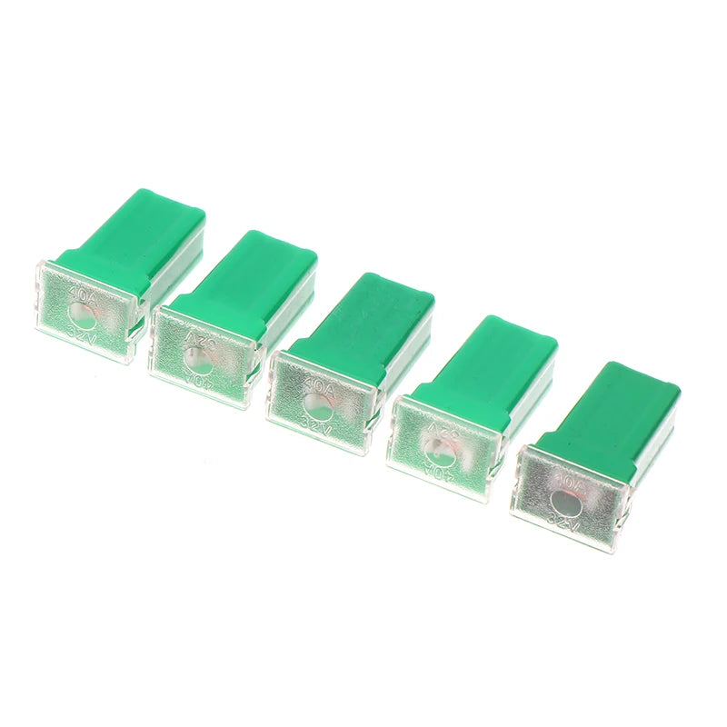 5pc Mini Square Fuse Set, 20A to 60A Size Range, Automotive Fuses with Plastic Storage Box Oasis Select 40A