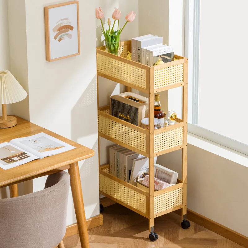 Shelf removable trolley side office under table book storage cabinet student schoolbag placement artifact Oasis Select