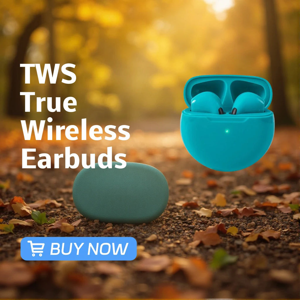 TWS True Wireless Earbuds Half In Ear Bluetooth Headphones Touch Control HiFi Stereo Sport Earphones For Android IOS Oasis Select Green