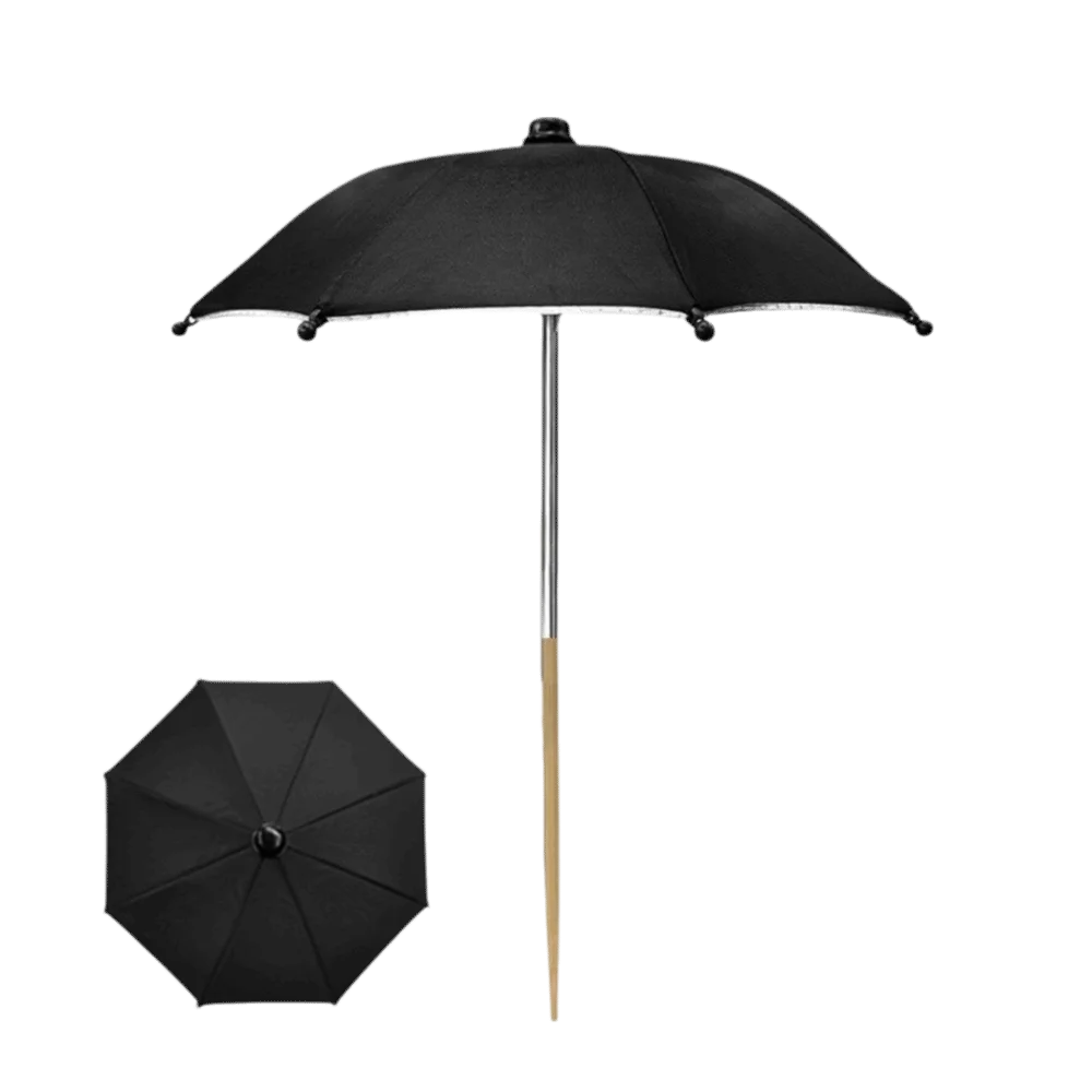 Detachable Plant Shade Umbrella UV Protection Weatherproof Plant Protecting Umbrella Decorative Garden Umbrella Shade Balcony Oasis Select Black