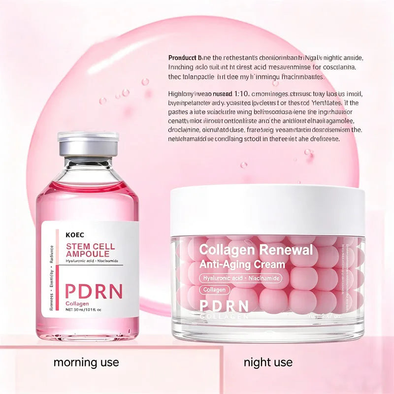 Centella PDRN Salmon Ampoule Serum Cream Advanced Deep Repair Skin Barrier Serum Face Firming Brightening Facial Essence Product Oasis Select